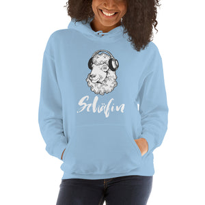 Schäfin - Schaf Hoodie Schriftfarbe weiß