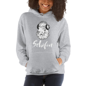 Schäfin - Schaf Hoodie Schriftfarbe weiß